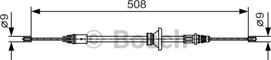 BOSCH 1 987 482 042 - Vaijeri, seisontajarru inparts.fi