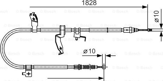 BOSCH 1 987 482 053 - Vaijeri, seisontajarru inparts.fi