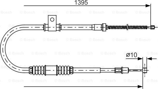 BOSCH 1 987 482 062 - Vaijeri, seisontajarru inparts.fi