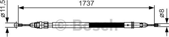 BOSCH 1 987 482 008 - Vaijeri, seisontajarru inparts.fi