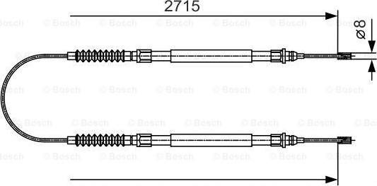 BOSCH 1 987 482 003 - Vaijeri, seisontajarru inparts.fi