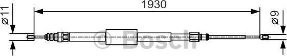 BOSCH 1 987 482 011 - Vaijeri, seisontajarru inparts.fi