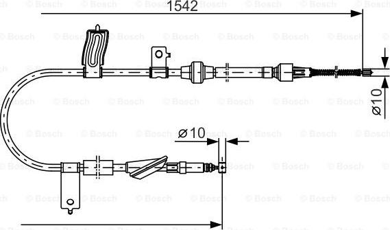 BOSCH 1 987 482 084 - Vaijeri, seisontajarru inparts.fi