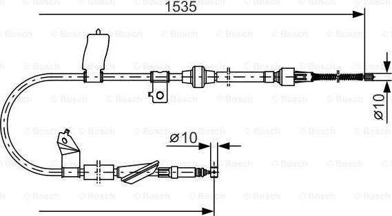 BOSCH 1 987 482 085 - Vaijeri, seisontajarru inparts.fi