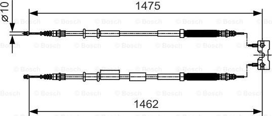 BOSCH 1 987 482 039 - Vaijeri, seisontajarru inparts.fi