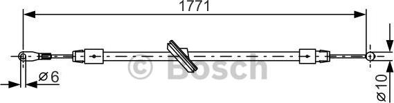 BOSCH 1 987 482 030 - Vaijeri, seisontajarru inparts.fi