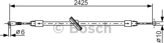 BOSCH 1 987 482 031 - Vaijeri, seisontajarru inparts.fi