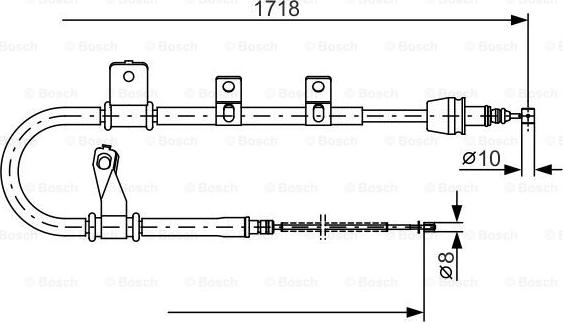 BOSCH 1 987 482 075 - Vaijeri, seisontajarru inparts.fi