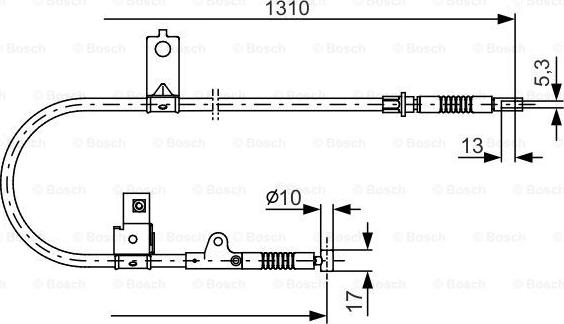 BOSCH 1 987 482 151 - Vaijeri, seisontajarru inparts.fi