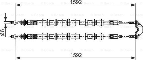 BOSCH 1 987 482 102 - Vaijeri, seisontajarru inparts.fi