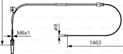 BOSCH 1 987 482 130 - Vaijeri, seisontajarru inparts.fi