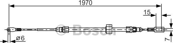 BOSCH 1 987 482 131 - Vaijeri, seisontajarru inparts.fi