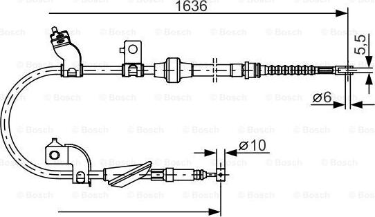 BOSCH 1 987 482 120 - Vaijeri, seisontajarru inparts.fi