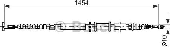 BOSCH 1 987 482 179 - Vaijeri, seisontajarru inparts.fi