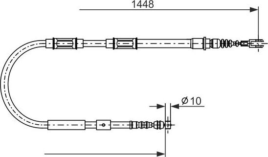 BOSCH 1 987 482 899 - Vaijeri, seisontajarru inparts.fi