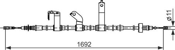 BOSCH 1 987 482 841 - Vaijeri, seisontajarru inparts.fi