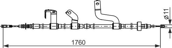 BOSCH 1 987 482 842 - Vaijeri, seisontajarru inparts.fi