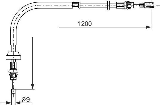 BOSCH 1 987 482 878 - Vaijeri, seisontajarru inparts.fi