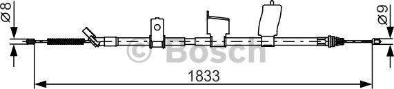 BOSCH 1 987 482 340 - Vaijeri, seisontajarru inparts.fi