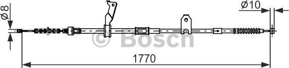 BOSCH 1 987 482 300 - Vaijeri, seisontajarru inparts.fi