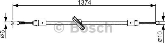 BOSCH 1 987 482 312 - Vaijeri, seisontajarru inparts.fi