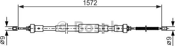 BOSCH 1 987 482 384 - Vaijeri, seisontajarru inparts.fi