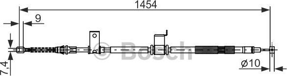 BOSCH 1 987 482 294 - Vaijeri, seisontajarru inparts.fi