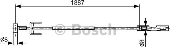 BOSCH 1 987 482 292 - Vaijeri, seisontajarru inparts.fi