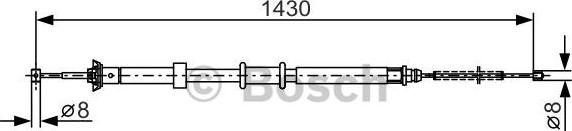 BOSCH 1 987 482 240 - Vaijeri, seisontajarru inparts.fi