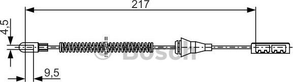 BOSCH 1 987 482 250 - Vaijeri, seisontajarru inparts.fi