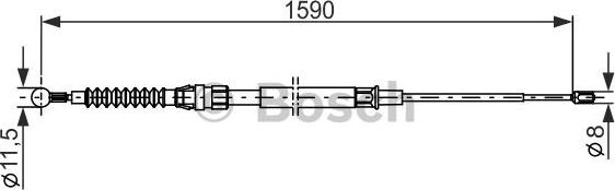 BOSCH 1 987 482 265 - Vaijeri, seisontajarru inparts.fi