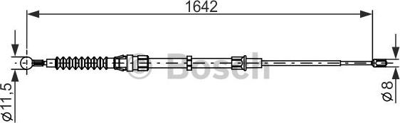 BOSCH 1 987 482 267 - Vaijeri, seisontajarru inparts.fi