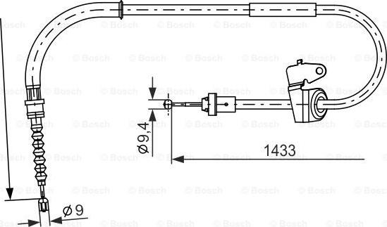 BOSCH 1 987 482 231 - Vaijeri, seisontajarru inparts.fi