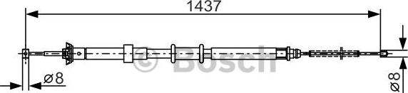 BOSCH 1 987 482 237 - Vaijeri, seisontajarru inparts.fi