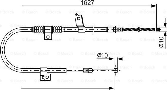 BOSCH 1 987 482 274 - Vaijeri, seisontajarru inparts.fi