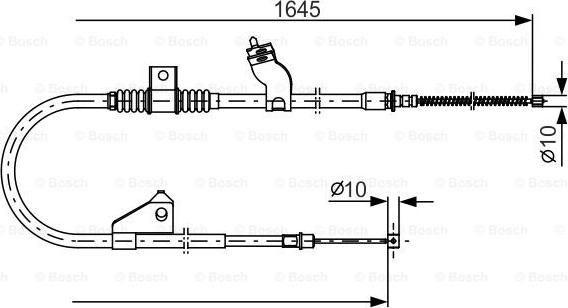 BOSCH 1 987 482 275 - Vaijeri, seisontajarru inparts.fi