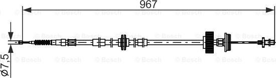 BOSCH 1 987 482 794 - Vaijeri, seisontajarru inparts.fi