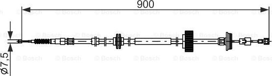 BOSCH 1 987 482 793 - Vaijeri, seisontajarru inparts.fi