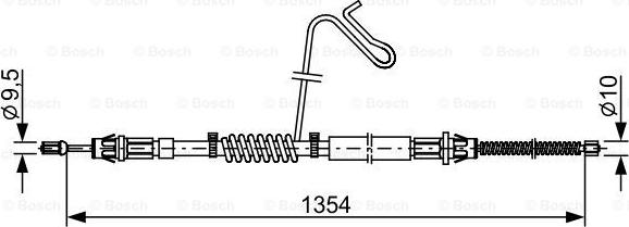 BOSCH 1 987 482 711 - Vaijeri, seisontajarru inparts.fi