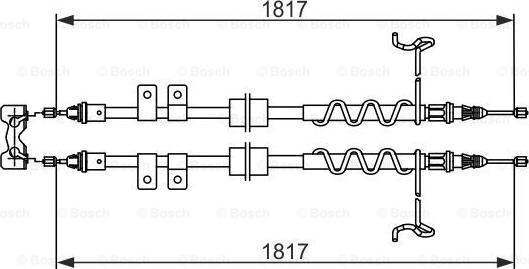 BOSCH 1 987 482 776 - Vaijeri, seisontajarru inparts.fi