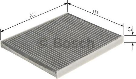 BOSCH 1 987 435 583 - Suodatin, sisäilma inparts.fi