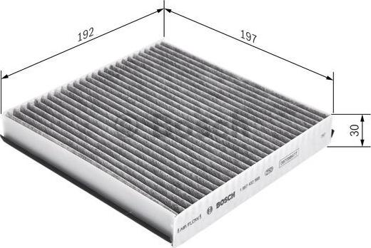 BOSCH 1 987 432 568 - Suodatin, sisäilma inparts.fi