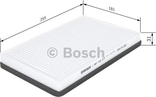 BOSCH 1 987 432 013 - Suodatin, sisäilma inparts.fi