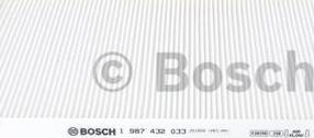 BOSCH 1 987 432 033 - Suodatin, sisäilma inparts.fi