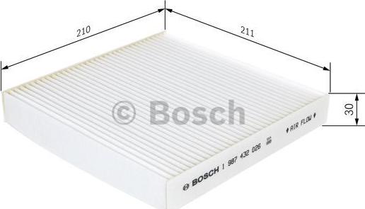 BOSCH 1 987 432 026 - Suodatin, sisäilma inparts.fi