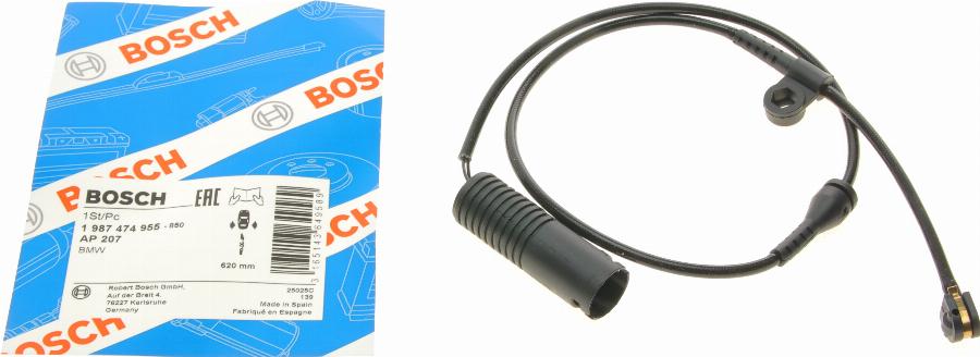 BOSCH 1 987 474 955 - Kulumisenilmaisin, jarrupala inparts.fi