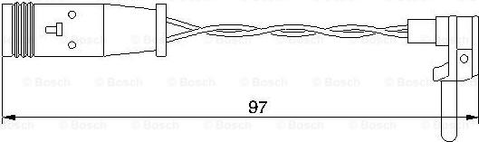 BOSCH 1 987 474 966 - Kulumisenilmaisin, jarrupala inparts.fi