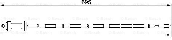 BOSCH 1 987 474 929 - Kulumisenilmaisin, jarrupala inparts.fi