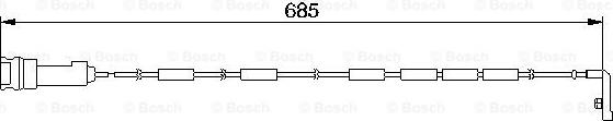 BOSCH 1 987 474 974 - Kulumisenilmaisin, jarrupala inparts.fi