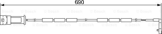 BOSCH 1 987 474 971 - Kulumisenilmaisin, jarrupala inparts.fi